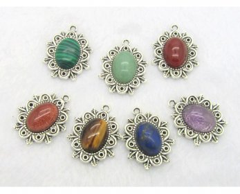 Semi-Precious Stone Crafts Fashion-Jewelry-Stone-Pendants-with-Metal-Stone-15X20-Mm-ok.jpg
